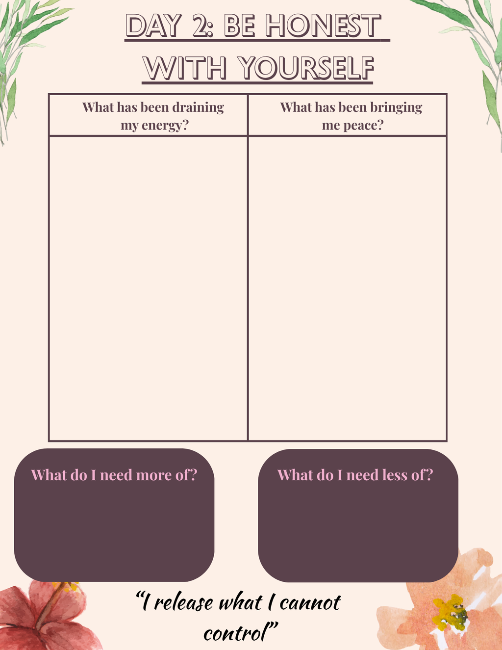 7-Day Reset Journal