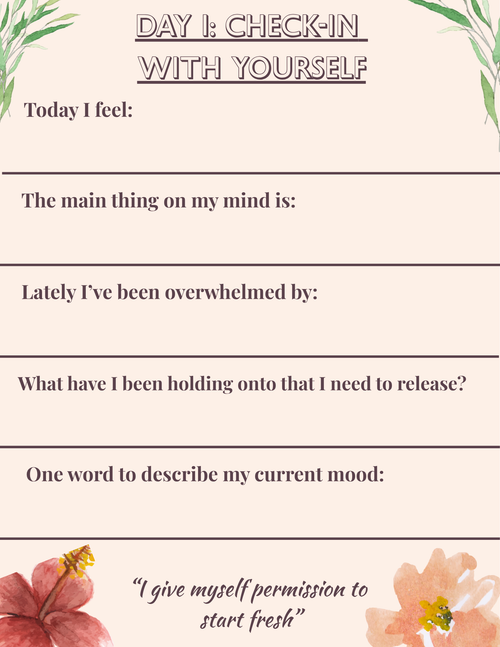 7-Day Reset Journal